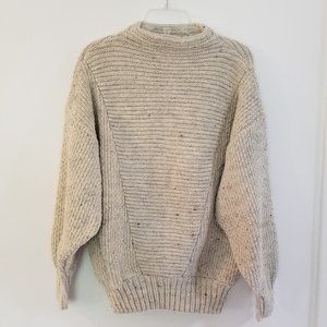 Australian Wool Hand Knitted Rose Sweater:…